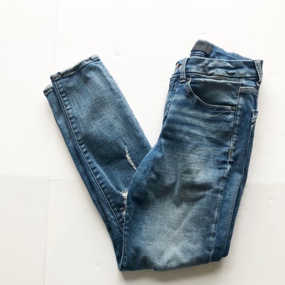 BUCKLE BLACK Fit No. 35 Skinny Stretch Ripped Distressed Jeans Womens 28 - Picture 2 of 11